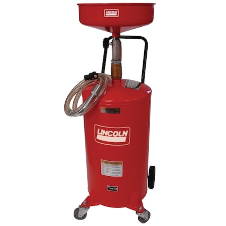Lincoln Industrial 18-Gallon Steel Portable Oil Drain with Dispense Capabilities 3601